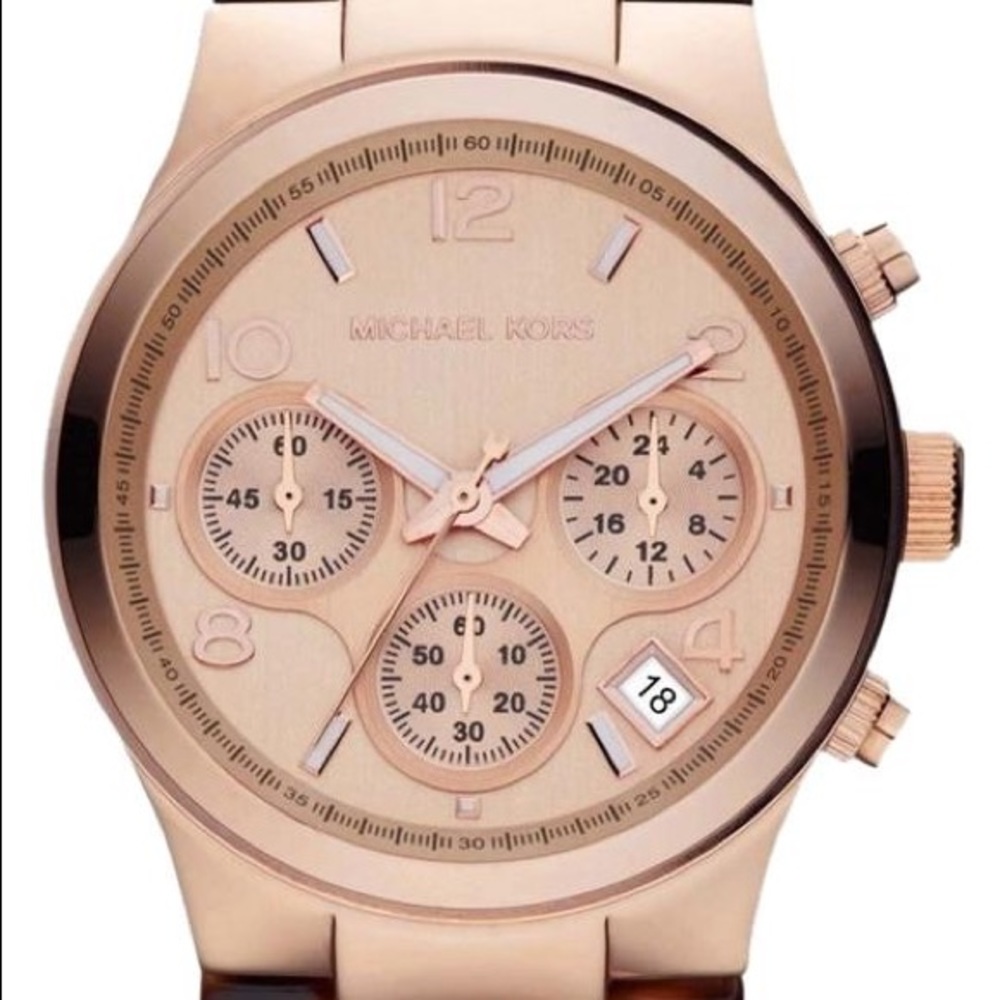 Rose gold watch
